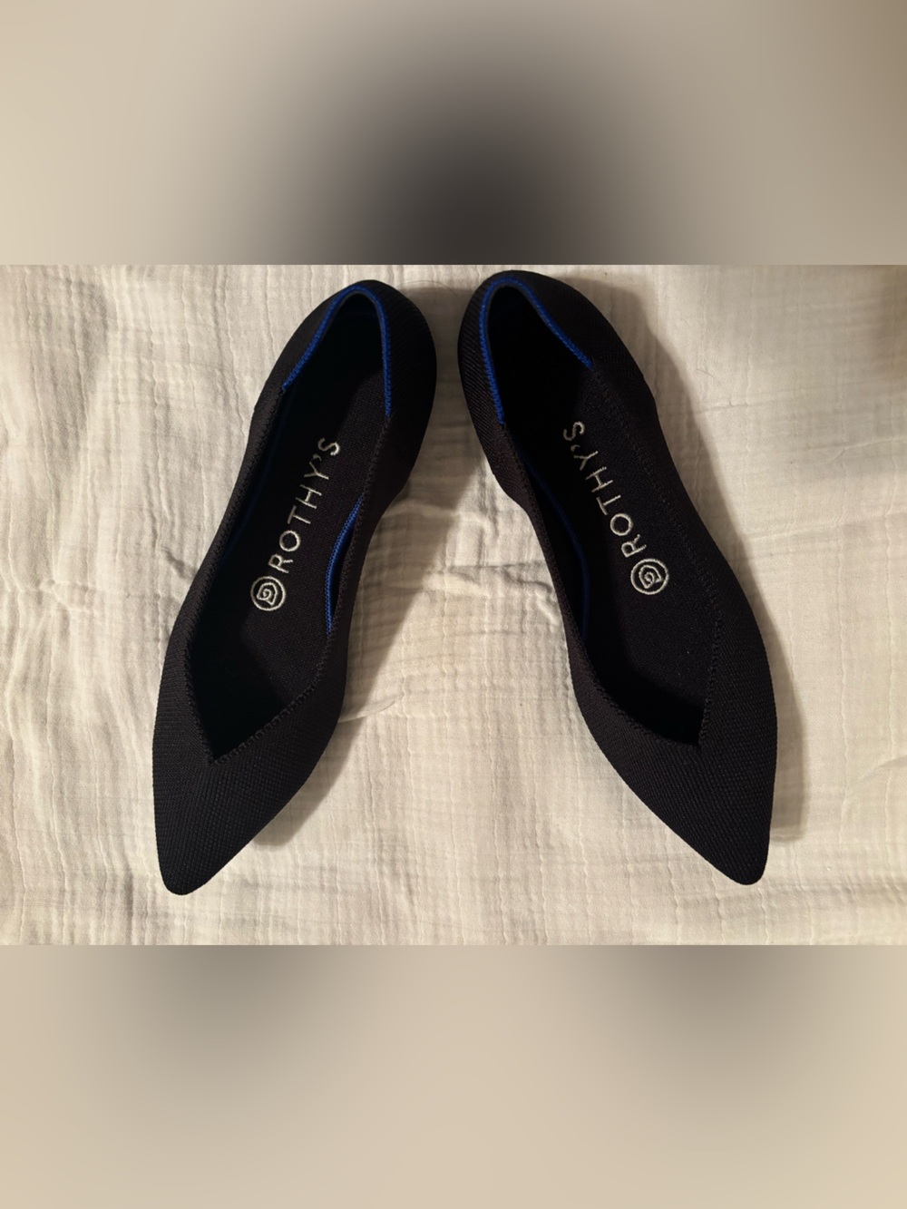 ROTHY’S NWOT Black Point Flats Size 7.5